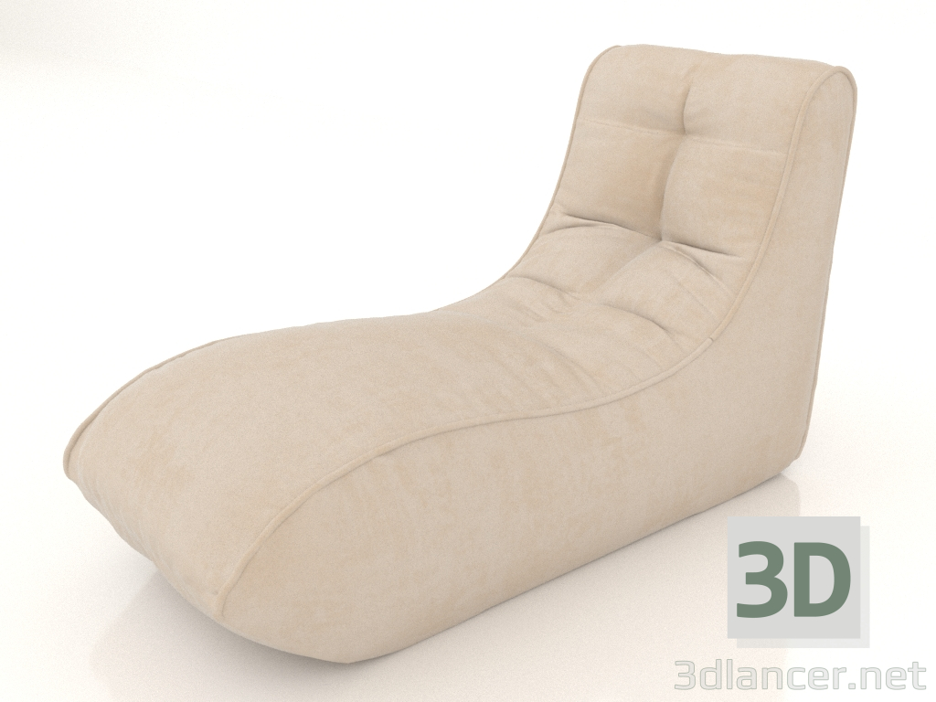 3d model Puf Orgulloso (tela 5) - vista previa