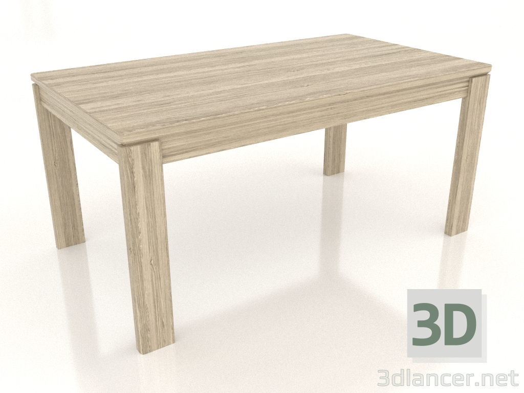 3d model Dining table 1600x900 mm (lightened oak) - preview