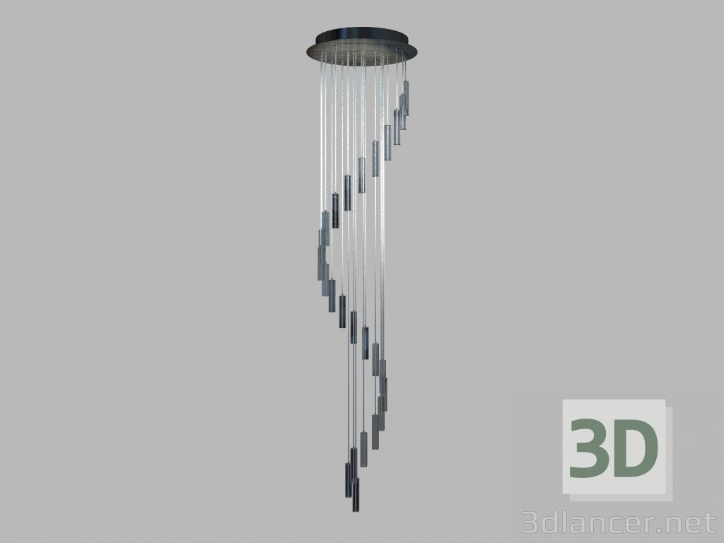 3d model Ceiling pendant Primavera, chromium, MD4512-25B, 25h20Vt, G4 - preview