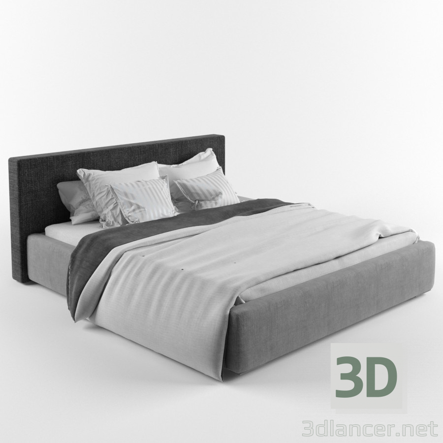 Modelo 3d Cama Box - preview