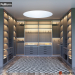 3d model walking closet - vista previa