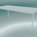 Modelo 3d Mesa retangular Base 190x85 cm (Branco) - preview