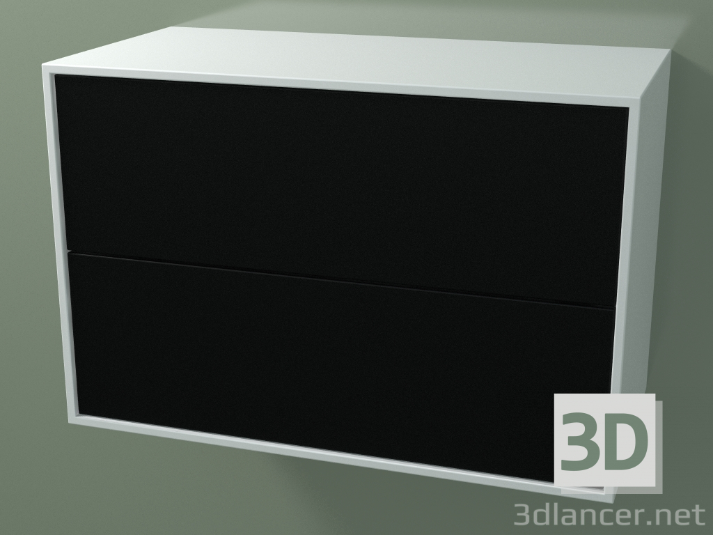 3d model Double box (8AUCCA01, Glacier White C01, HPL P06, L 72, P 36, H 48 cm) - preview