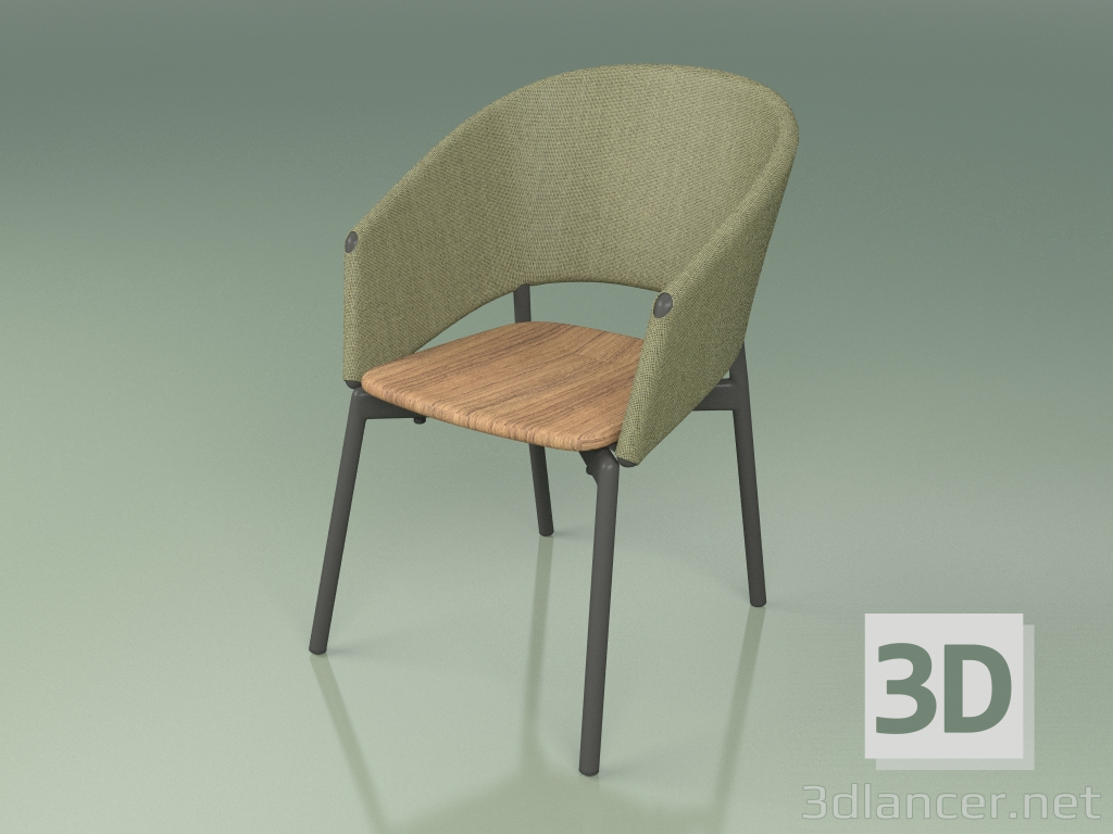 3d model Comfort chair 022 (Metal Smoke, Olive) - preview