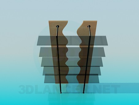 3d model Estantes con estilo - vista previa