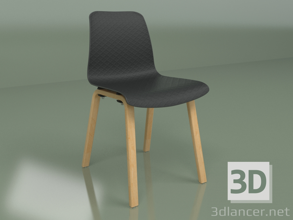 Modelo 3d Cadeira Dolly (preta) - preview