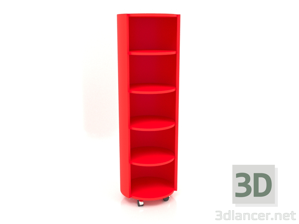 3d модель Стеллаж на колесиках TM 09 (D=503х1560, red) – превью