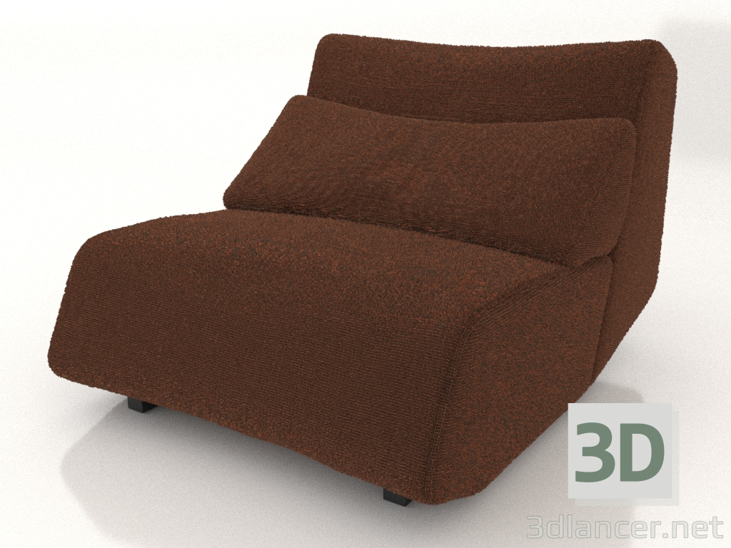 3d model Sofa module S low back - preview