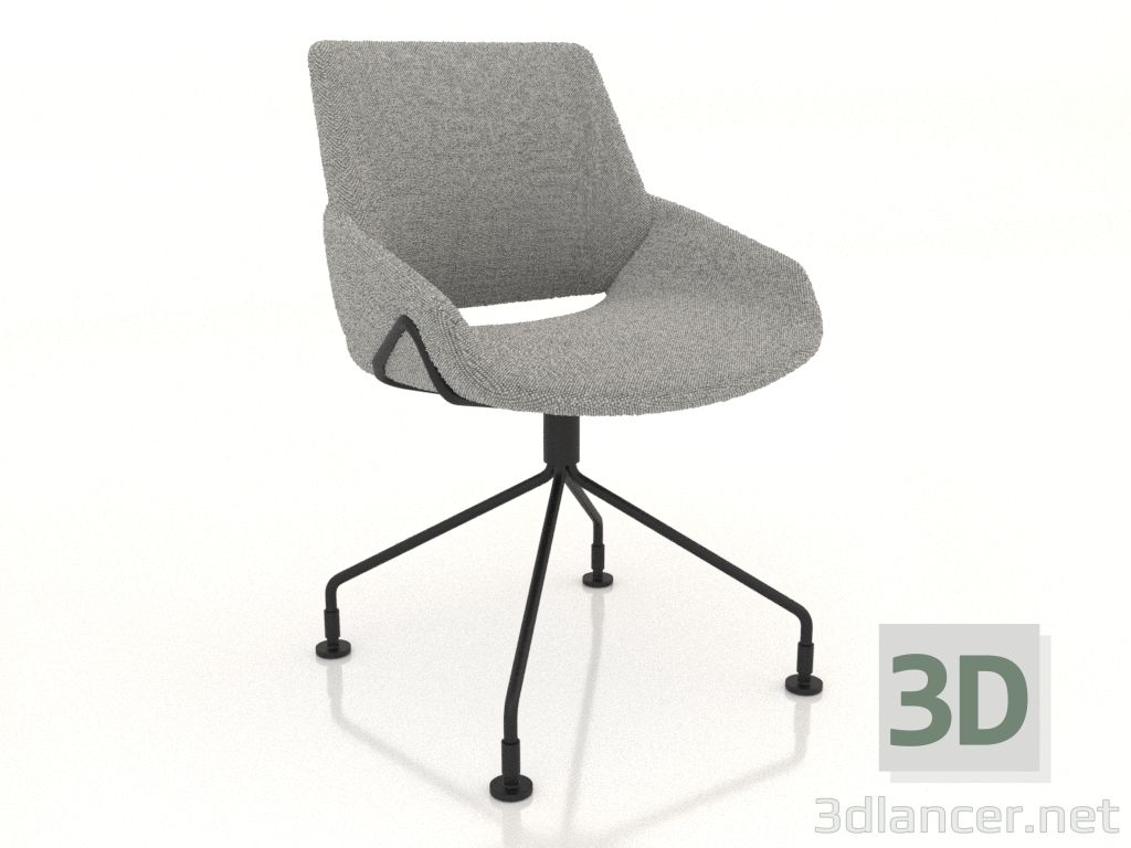 modèle 3D Une chaise tournante - preview