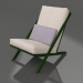 Modelo 3d Poltrona para relaxar (verde garrafa) - preview