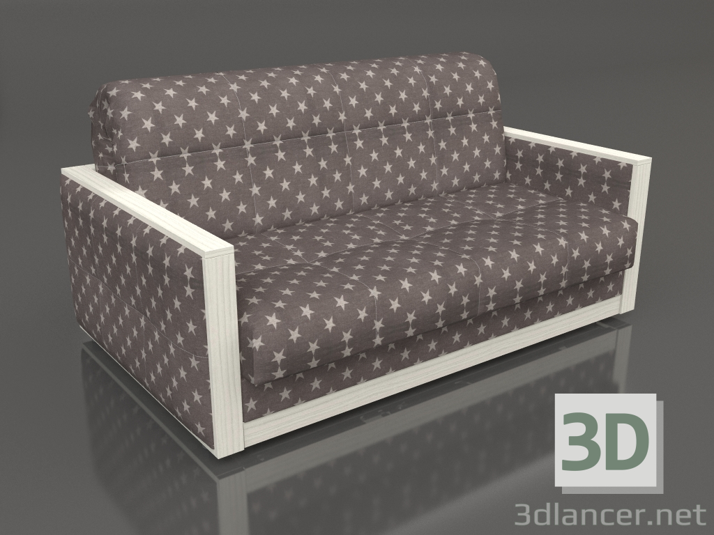 3d model Sofá Jacqueline (marrón) - vista previa