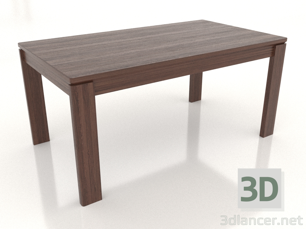 modello 3D Tavolo da pranzo 1600x900 mm (noce scuro) - anteprima