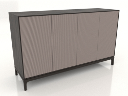 Móvel de TV FARGO com fachadas fresadas 1600x500x950 mm (platina, carvalho wengué, opção 3)