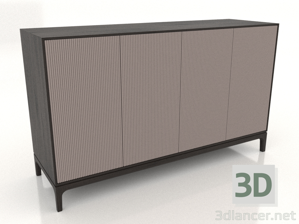 Modelo 3d Móvel de TV FARGO com fachadas fresadas 1600x500x950 mm (platina, carvalho wengué, opção 3) - preview Modelo 3d Móvel de TV FARGO com fachadas fresadas 1600x500x950 mm (platina, carvalho wengué, opção 3) - preview