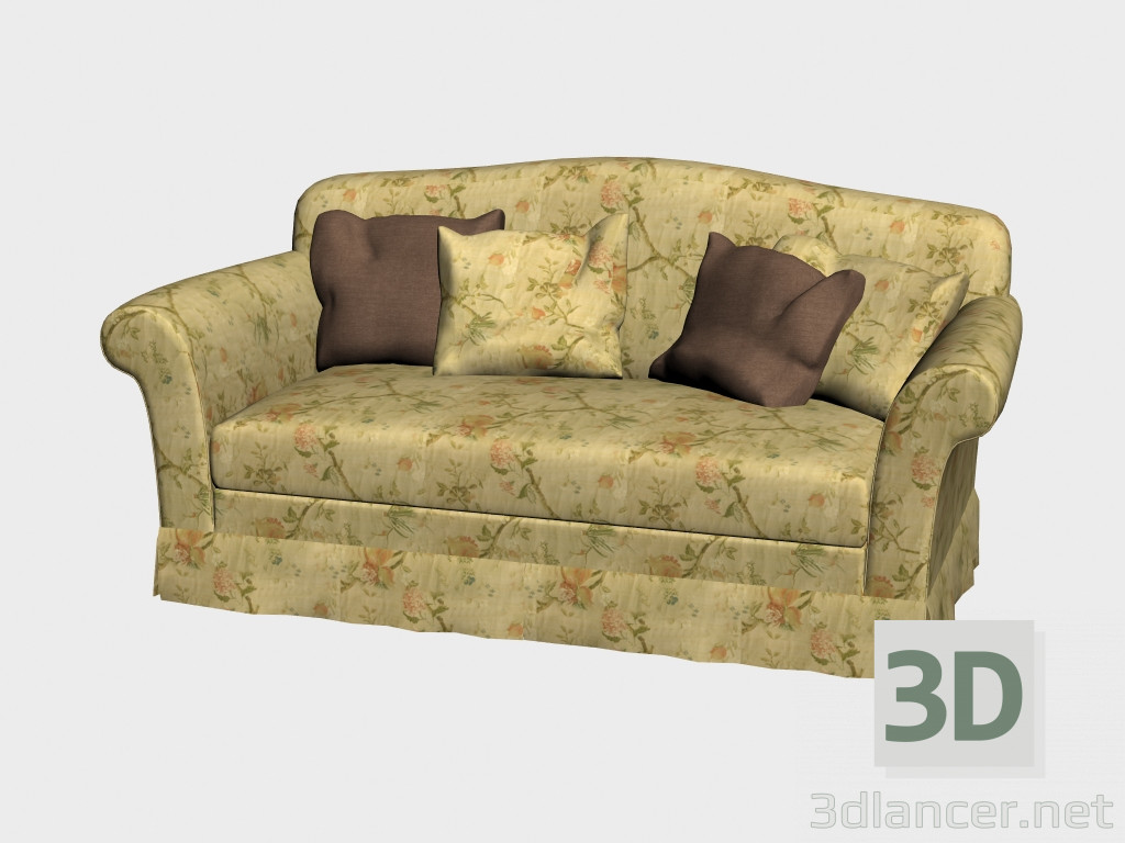 3d model Sofá de lujo (211х108) - vista previa