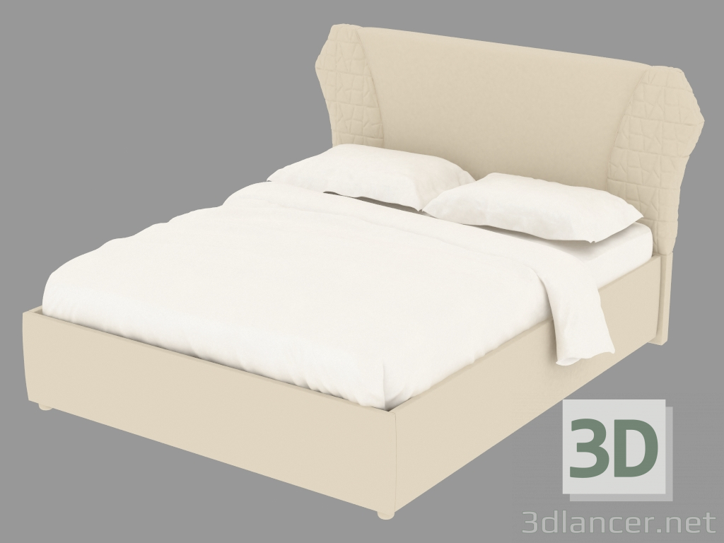 3d model Double bed L3MONC - preview