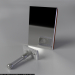 3d model The razor (metal) with a blade - preview