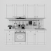 3d kitchen set model buy - render