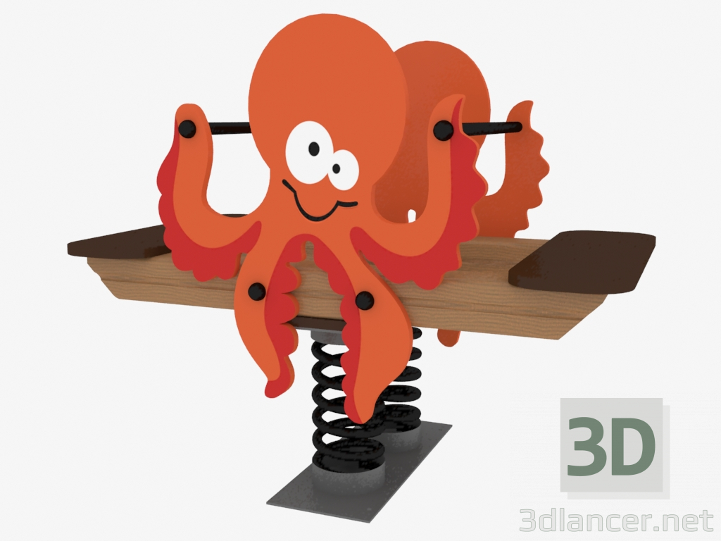 3d model Pulpo de patio mecedora (6127) - vista previa