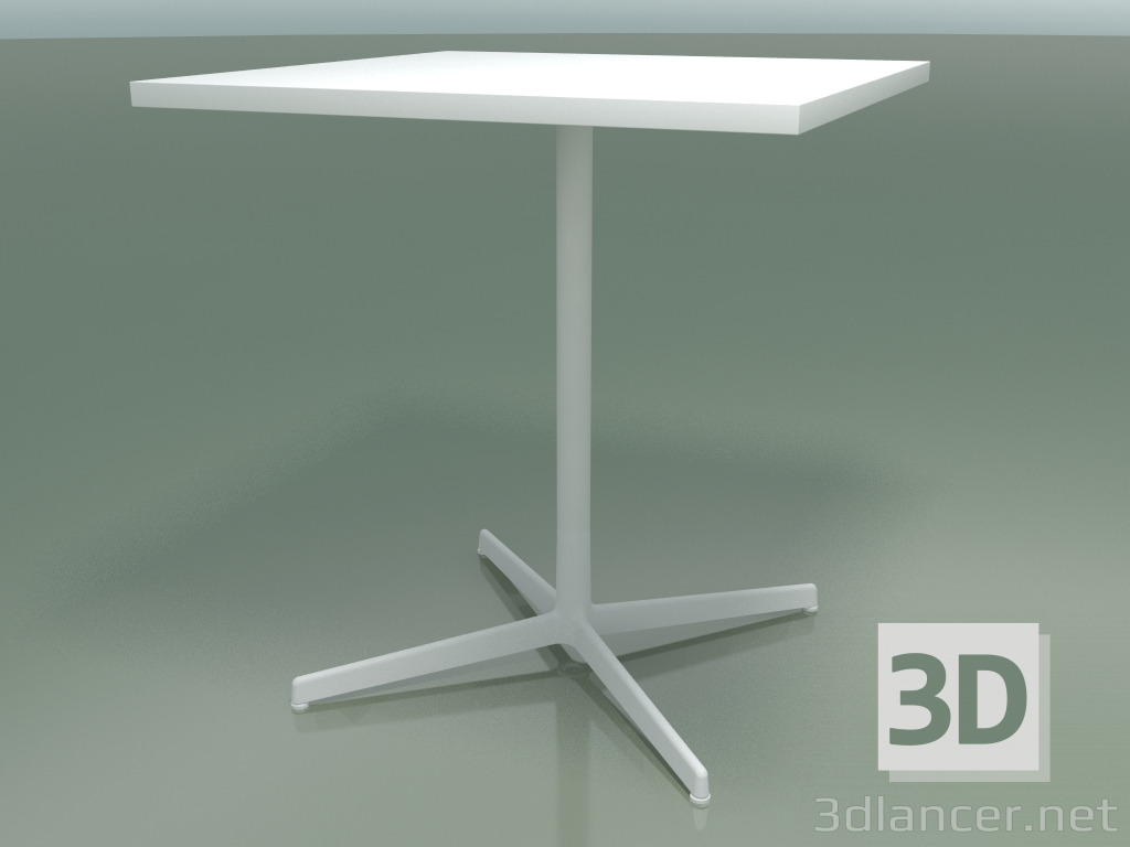 3D modeli Kare masa 5509, 5529 (H 74 - 69x69 cm, Beyaz, V12) - önizleme