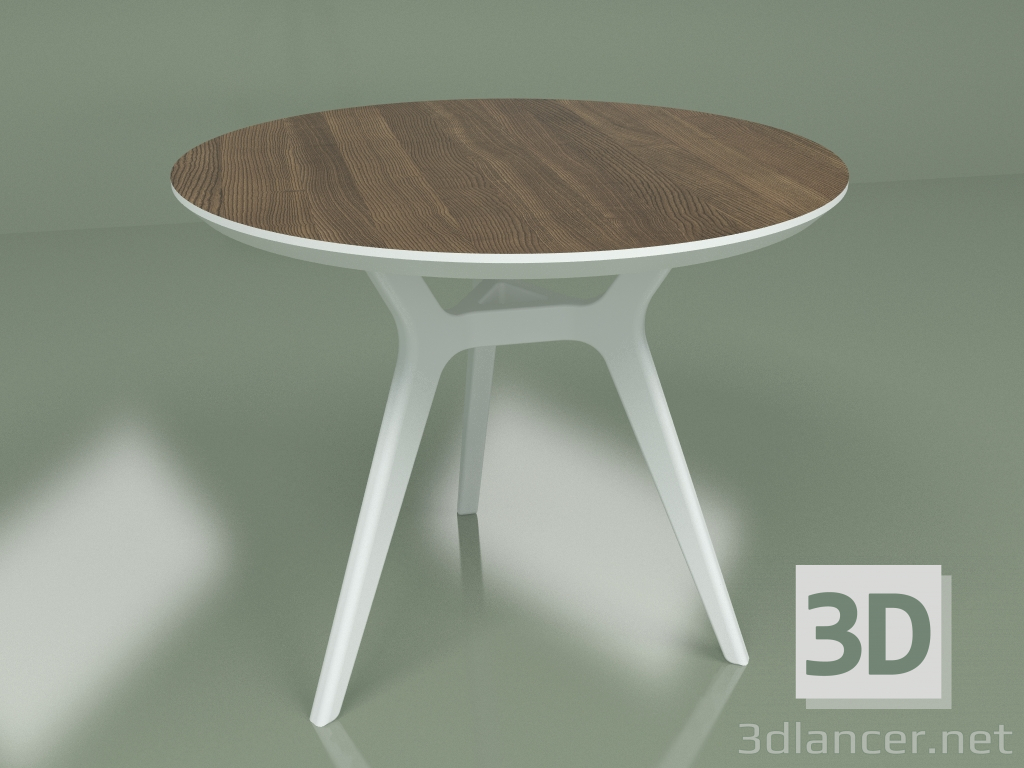 3d модель Стіл обідній Glat Walnut (білий, 900) – превью