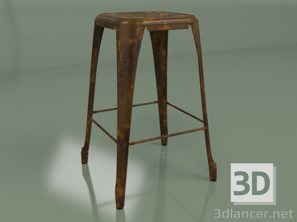 Modelo 3d Cadeira semi-bar Marais Vintage (vermelho ferrugem) - preview