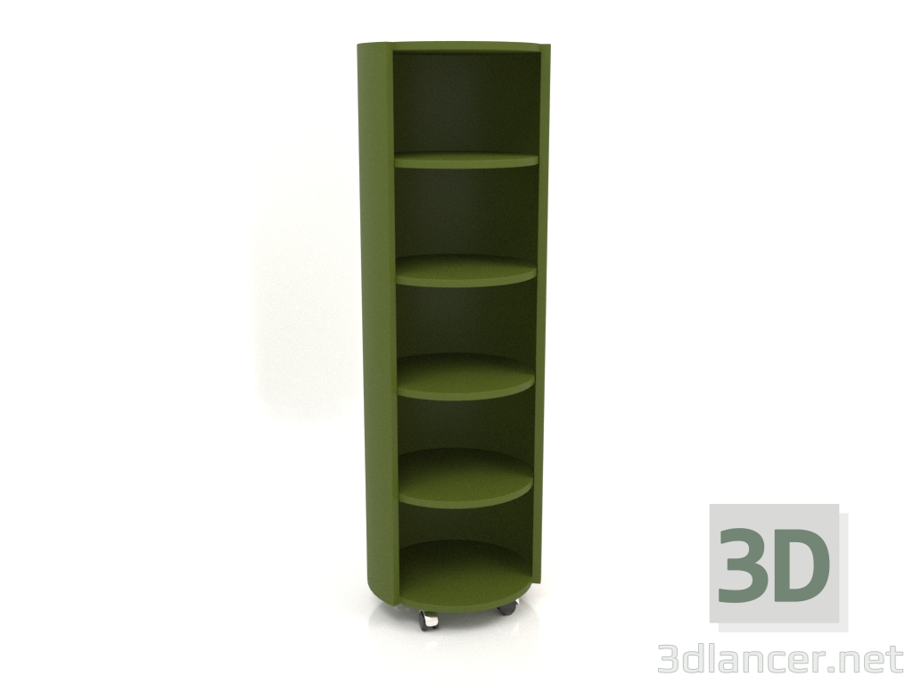 3d модель Стеллаж на колесиках TM 09 (D=503х1560, green) – превью