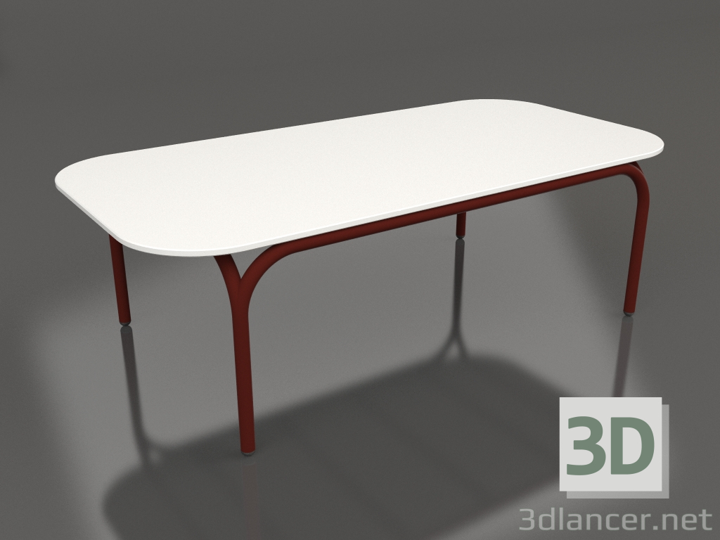 3d model Coffee table (Wine red, DEKTON Zenith) - preview