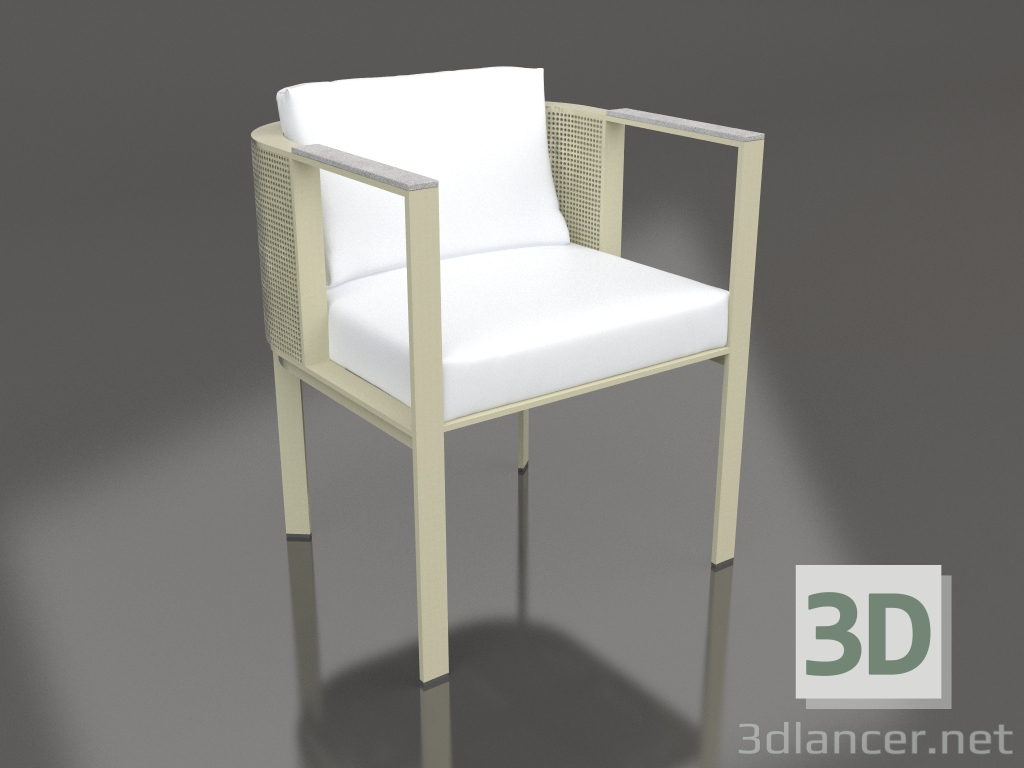 3d model Dining chair (Gold) - preview