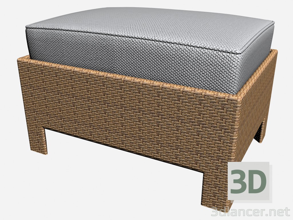 3d модель Pouffe лавочку для ніг стопи 6432 6436 – превью