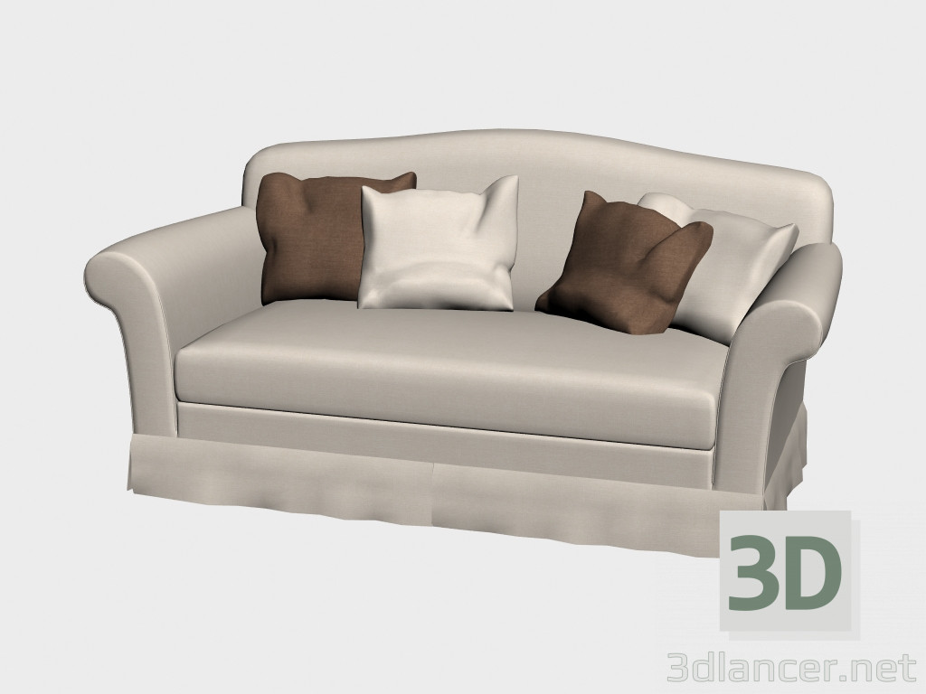 Modelo 3d Sofá luxuoso (odnotonnыy, 211h108) - preview