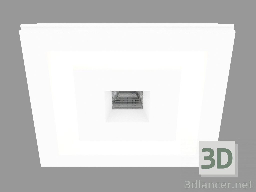 Modelo 3d Recesso LED gesso luminária (DL236GSQ) - preview