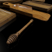 utensilios de madera 3D modelo Compro - render