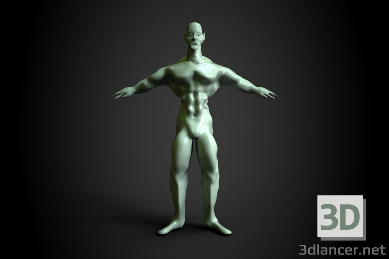 Modelo 3d Humana - preview