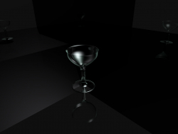 Glass wine glass