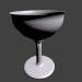 3d Glass wine glass model buy - render