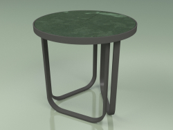 Table d'appoint 008 (Metal Smoke, Glazed Gres Forest)