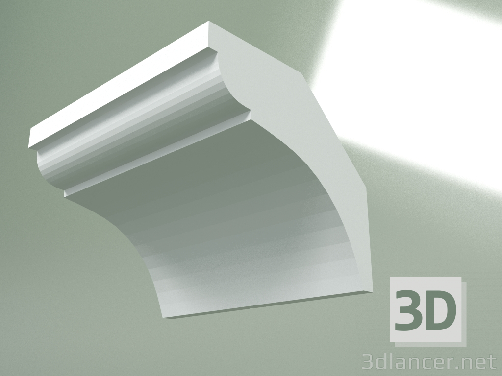 modèle 3D Corniche en plâtre (socle de plafond) KT276 - preview