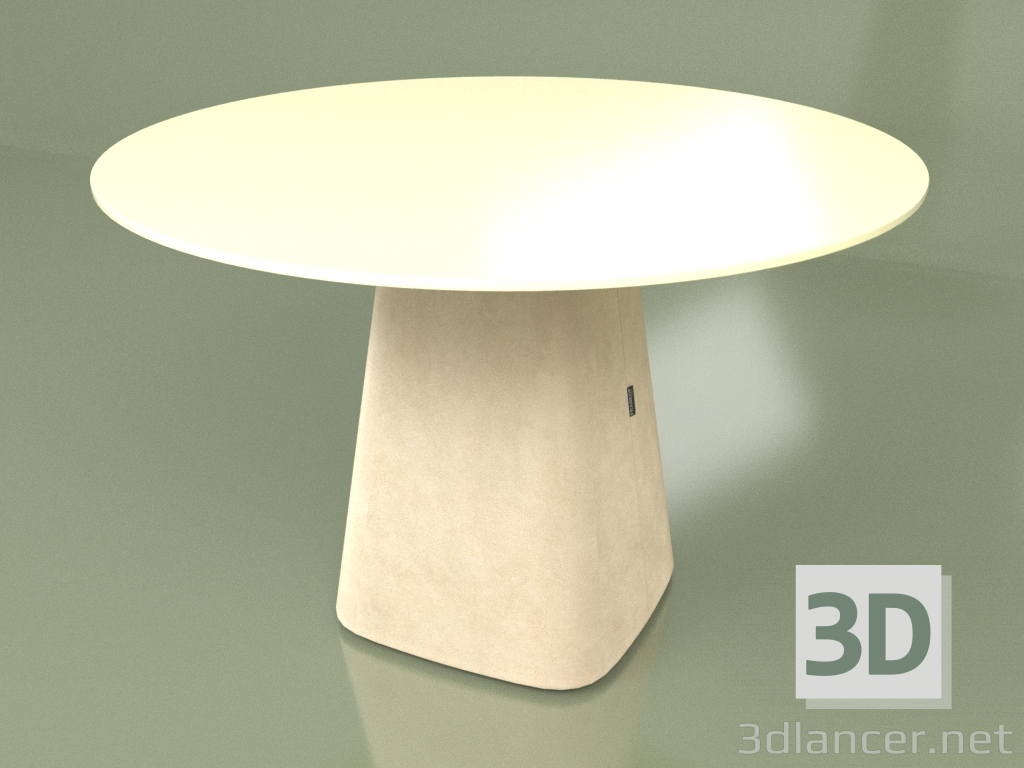 3d model Mesa de comedor Duo (Marfil) - vista previa