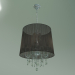 Modelo 3d Lustre suspenso 2045-5 (preto cromado) - preview