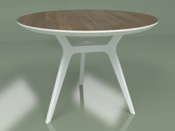 Mesa de jantar Glat Walnut (branco, 1000)