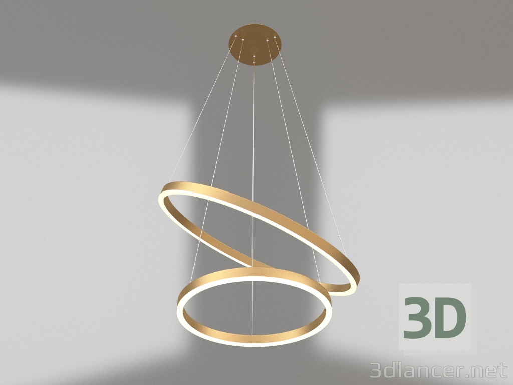 3d model Pendant Thor matt gold d60+40 (08219,33) - preview