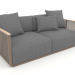 3d model 2-seater sofa (Bronze) - preview