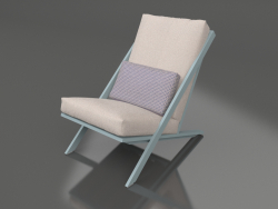 Fauteuil club de détente (Bleu gris)