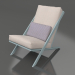 3d model Sillón club para relajarse (Gris azul) - vista previa