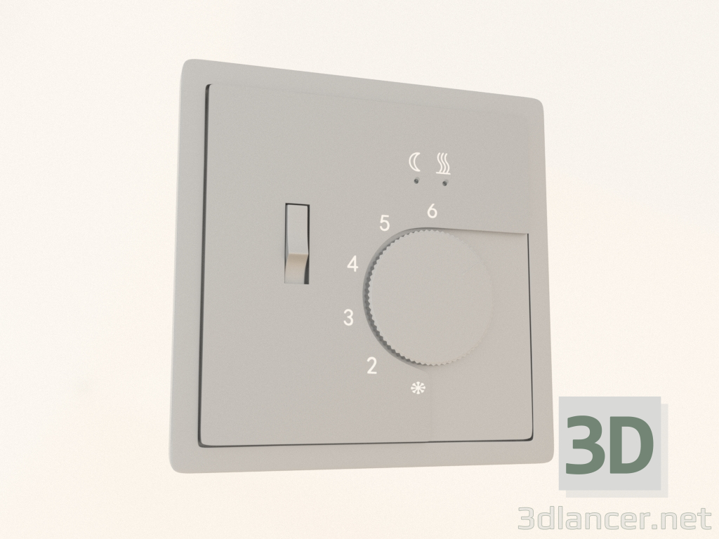 modèle 3D Thermostat pour chauffage au sol (aluminium, DA14933) R98 - preview