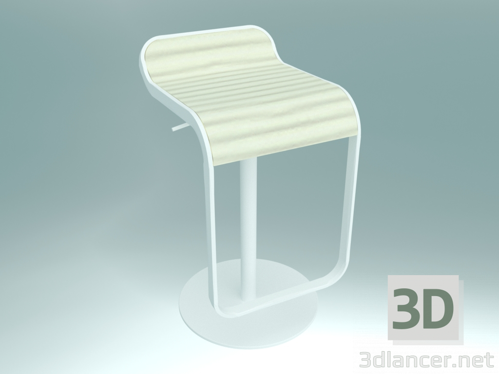 3d model Taburete LEM (laminado S79 H55-67) - vista previa