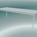 Modelo 3d Mesa retangular Base 250x90 cm (Branco, Contraplacado, Branco) - preview