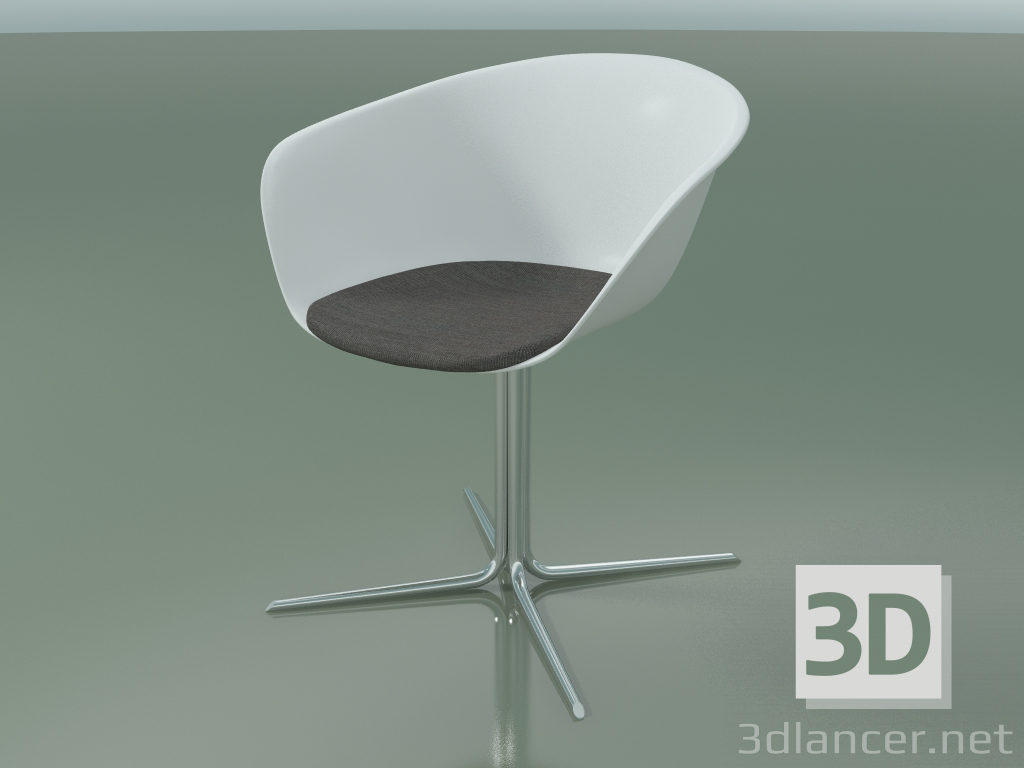 3d model Silla 4225 (4 patas, giratoria, con cojín de asiento, PP0001) - vista previa