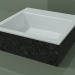 modello 3D Lavabo da appoggio (01R121302, Nero Assoluto M03, L 48, P 48, H 16 cm) - anteprima